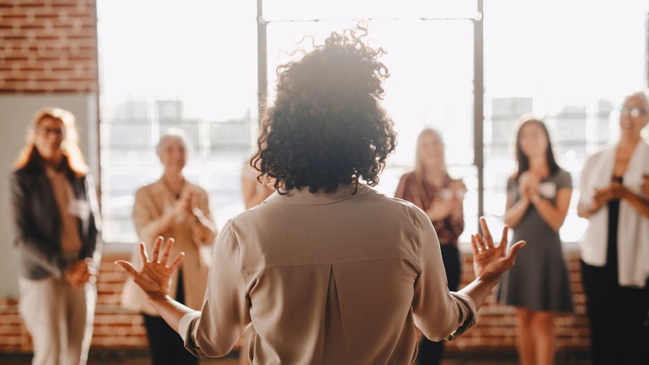 People in a support group