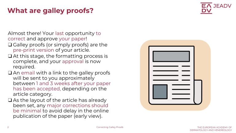 Correcting Galley Proofs (2)