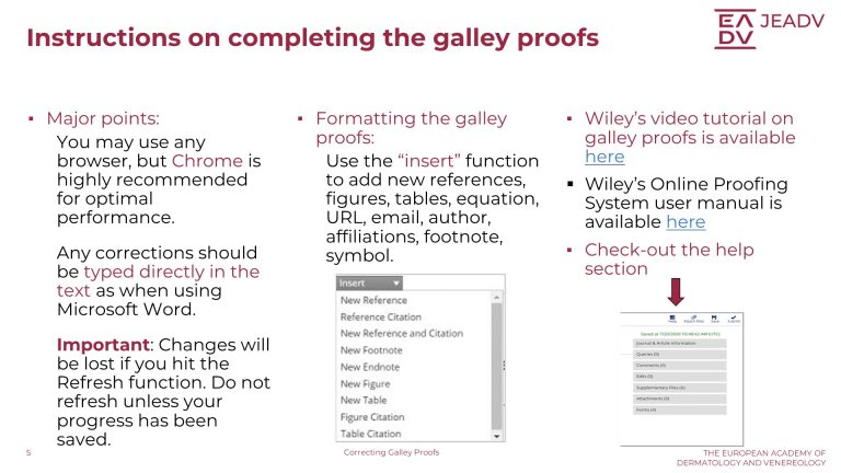 Correcting Galley Proofs (5)