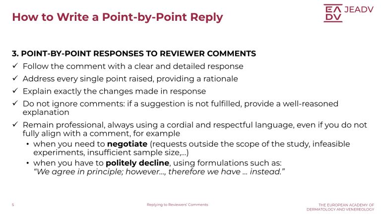 Replying to Reviewers Comments (5)