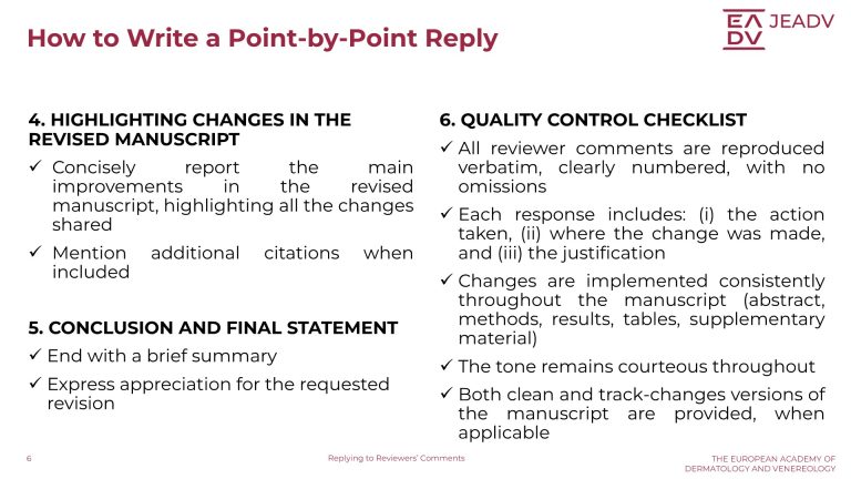 Replying to Reviewers Comments (6)