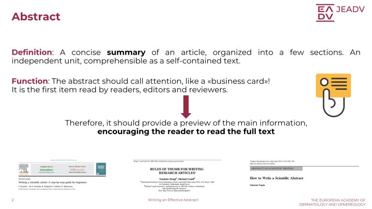 Writing an Effective Abstract (2)